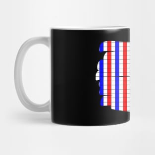 US flag colored lines Mug